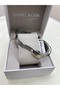 Rose Silver Double Color Stone Dial Wrist Watch - 5
