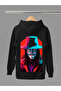 V for Vendetta Printed Cotton Long Sleeve Fleece-Lined 3 Yarns Hooded Sweatshirt