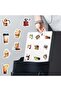 50PCS Cartoon Coffee Enthusiast Graffiti Stickers for Helmet Bicycle Hand Account Pencil Case Decals - 5