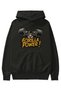 Gym, Sports, Fitness 72 Pre-Printed Black Hoodie Oversize Hooded Sweatshirt Men Women - 2