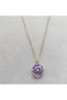Mor Mine Women's Necklace with Flower Detail and Pearl Figure - Non-Tarnish Steel