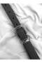 Men's Leather Belt with Buckle Detail - 3