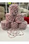 Mohair acrylic: cream multicolored butterfly design, full image clear 600 gr - 2