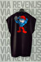 Gym Sırt Printed Zero Sleeve 100% Cotton Sports Tshirt