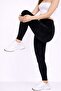 Women's Black Winter Soft Textured Velvet Tights