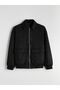 Xside Black Comfortable Fit Suede Men's Jacket - 6