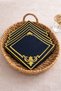 6-Piece Gold Detailed Presentation Napkin Coffee and Tea Coaster Cocktail Set