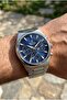 Multifunction Men's Wristwatch |   45 mm Steel Case, Navy Blue Dial, Mineral Glass, 5 Atm - 5