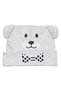 Newborn Set Grey 3D Teddy Bear Hat & Socks - 2