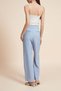 Solid Long Fabric Pants - 7