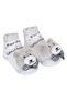 Newborn Set Grey 3D Teddy Bear Hat & Socks - 3