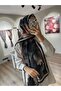 Soft Patterned Black-Brown Shawl - 5