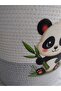 Panda Straw Toy Basket, Jute Children's Laundry Basket - 2