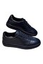 Genuine Real Leather Lace-Up Sneaker Model Flat Sole Orthopedic Casual Men's Shoes - 2