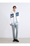 Xside White Comfortable Fit Stand Collar Men's Jacket - 4