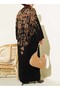 Embossed Patterned Knitwear Long Cardigan