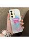 Samsung Galaxy S24 Fe Compatible Silicone Edge Hard Back Anti-Fall Case Sponge Fish Pattern - 4