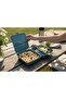 Compartmented Storage and Food Container - Bpa Free Healthy - Locking Lid - Portable Lunchbox - Water Green