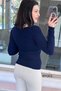 Heart Neckline Steel Knitwear Blouse 6Y001 - 3