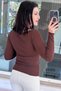 Heart Neckline Steel Knitwear Blouse 6Y001 - 3