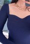Heart Neckline Steel Knitwear Blouse 6Y001 - 4