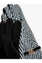Fish Scale Pattern Gloves with Metal Accessories - 3