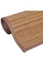 Rectangular Brown Bamboo Rug 80 x 200 cm - 3