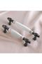 Porcelain White Smoked Striped 128 mm Furniture Kitchen Handle Drawer Cabinet Knobs Handle - 5