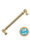 Furniture Drawer Kitchen Cabinet Cupboard Modern Cover Handles Gold Golden Metal Handle 128 mm - 6