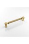 Furniture Drawer Kitchen Cabinet Cupboard Modern Cover Handles Gold Golden Metal Handle 128 mm - 4