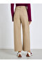 Women Beige Wide Leg Mid Rise Jeans - 4