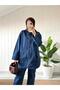 Elite Women's Hooded Pocket Denim Tunic Trousers Set - 3