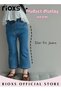 Girls Casual Elastic Waist Denim Pants, Fashionable Bell Bottom Pants, Comfortable Cotton Flared Jea - 3
