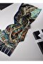 Luxury Shawl Silk Hijab 4 Seasons Double Sided Paisley Ethnic Pattern 70 X 180 cm