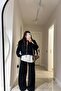 Oversized Knitwear Jacket Trousers Zippered Suit Shirt Detailed Comfortable Fit Size 36/46 Compatible - 5