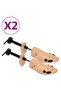 Shoe Trees 2 Pairs Size 41-46 Solid Pine Wood