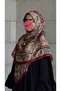 وشاح قطني ناعم بنمط عثماني - لون بورجوندي - 5