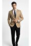 Men's Blazer Jacket Twill Woven Stretch Fabric Notch Collar 1-Button Double Vent Slim Fit - 2