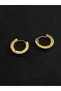 Yellow Color Steel Hoop Earrings Bright Yellow Color Suitable for Daily Wear Unisex Jewelry Accessory - 6