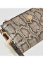 Snakeskin Print Zippered Bi-fold Wallet - 4