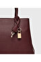 Textured Zippered Satchel Bag - 4
