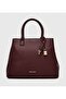 Textured Zippered Satchel Bag