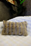 Plush Puffy Decorative Rectangular Pillow Cushion Cover Fluffy Bubble Brown 1 Piece 30X50 cm