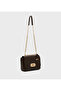 Textured Twist-lock Shoulder Bag - 2