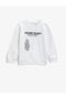 Printed Sweatshirt Crew Neck Cotton