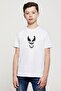 Unisex Child White Venom Printed T-shirt