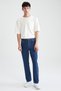 Diago Comfort Fit High Waist Pipe Leg Jean Trousers - 3