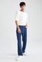 Diago Comfort Fit High Waist Pipe Leg Jean Trousers - 4