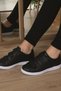 Unisex Black White Velcro Sneaker Orthopedic Daily Walking Sports Shoes - 5