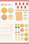Colorful Adhesive Agenda, Bullet Journal Sticker Set - 2